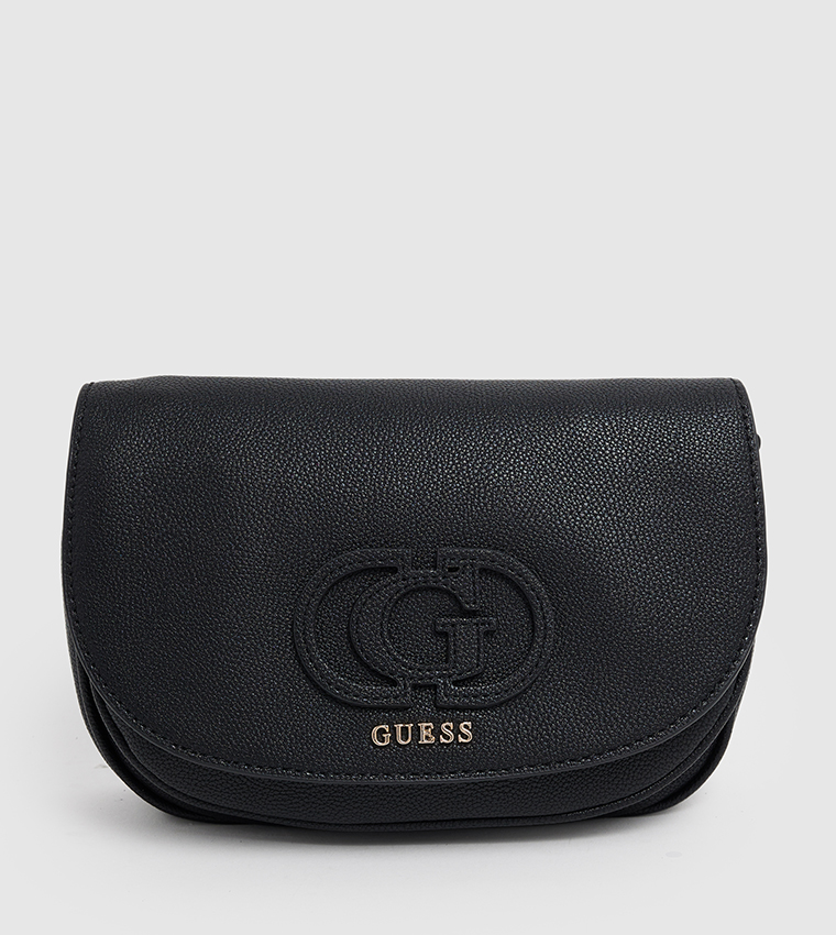 CALEBRA Logo Appliqued Flap Convertible Crossbody Bag