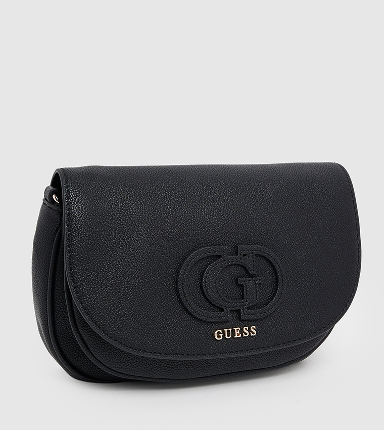 CALEBRA Logo Appliqued Flap Convertible Crossbody Bag