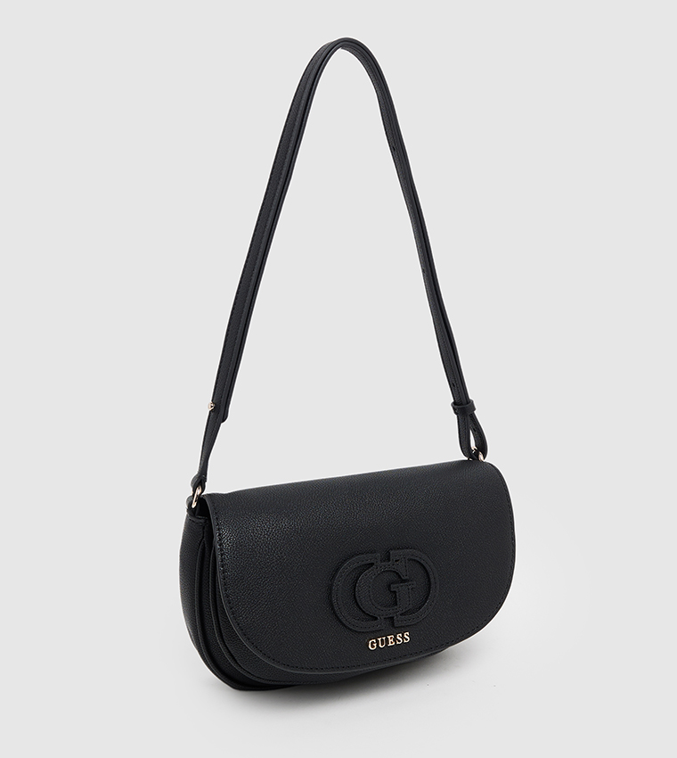 CALEBRA Logo Appliqued Flap Convertible Crossbody Bag