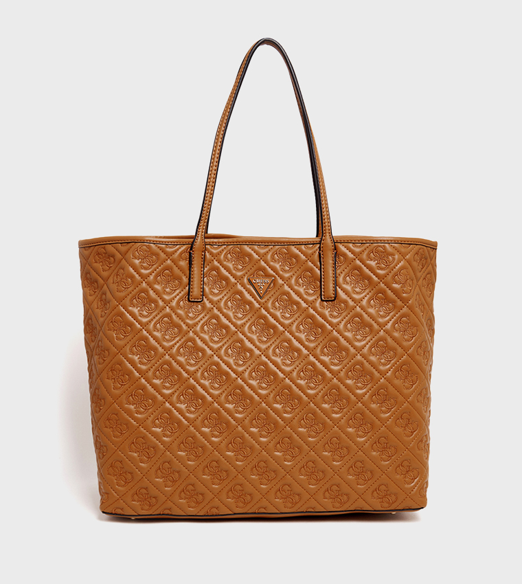 ADELASIA Debossed 2-in-1 Tote Bag