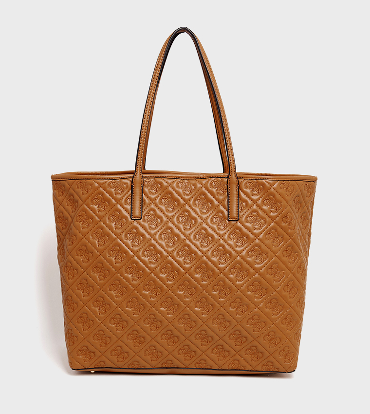 ADELASIA Debossed 2-in-1 Tote Bag
