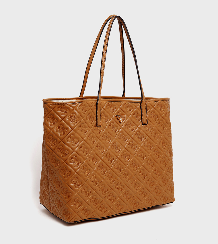 ADELASIA Debossed 2-in-1 Tote Bag