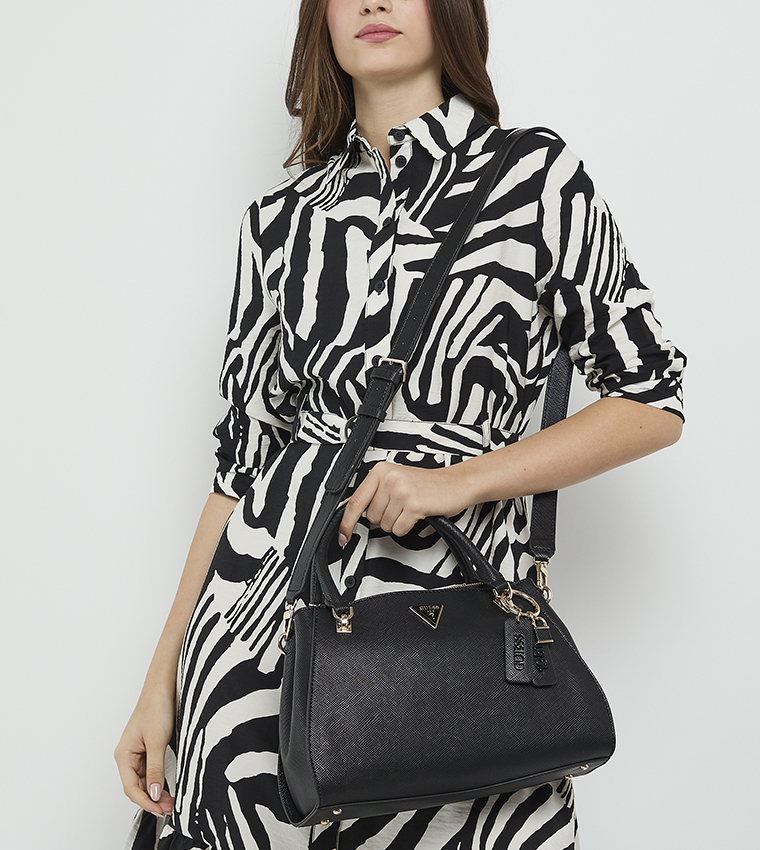 NOELLE II LUXURY Logo Detail Satchel Bag