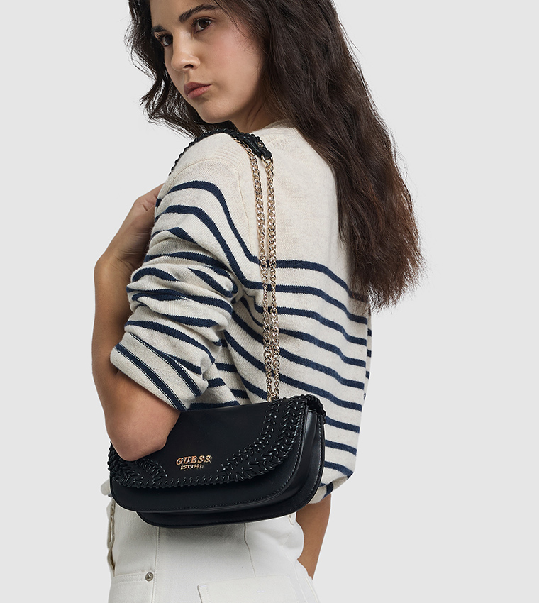 TATUM Logo Detail Convertible Crossbody Bag