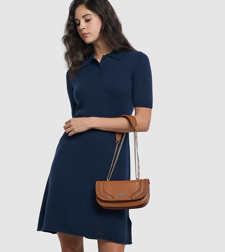 TATUM Logo Detail Convertible Crossbody Bag