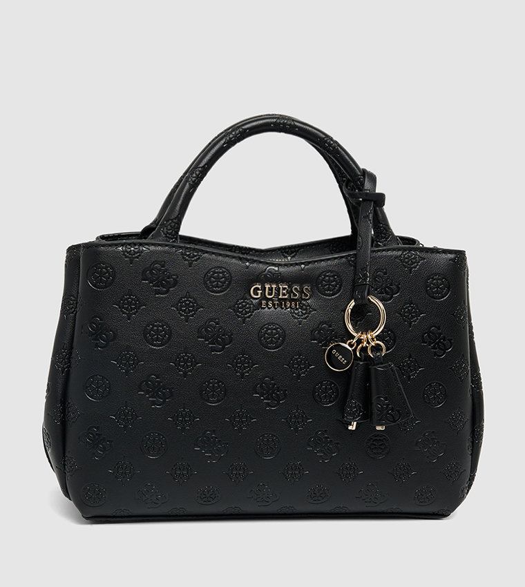 PHOEBE Monogram Debossed Satchel Bag