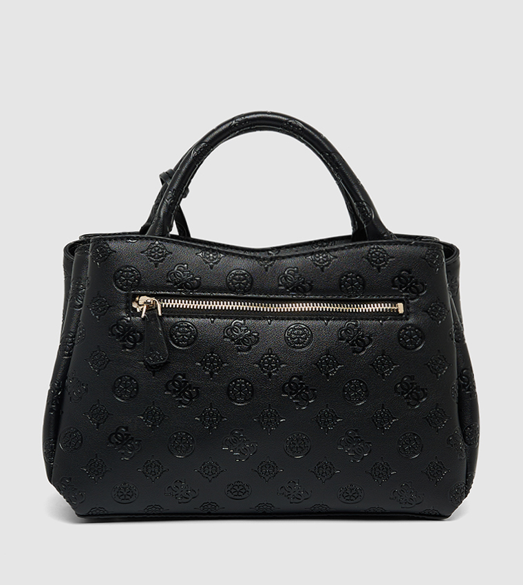 PHOEBE Monogram Debossed Satchel Bag