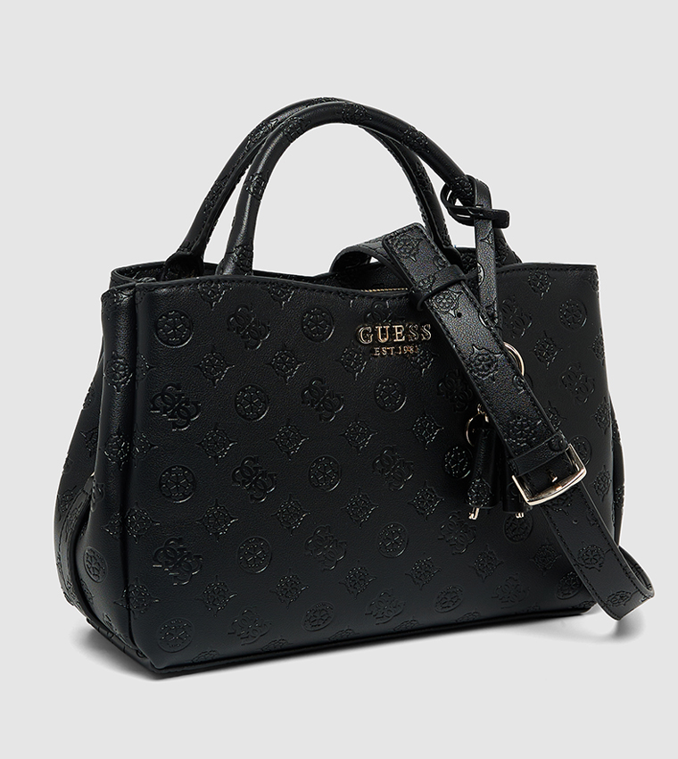 PHOEBE Monogram Debossed Satchel Bag