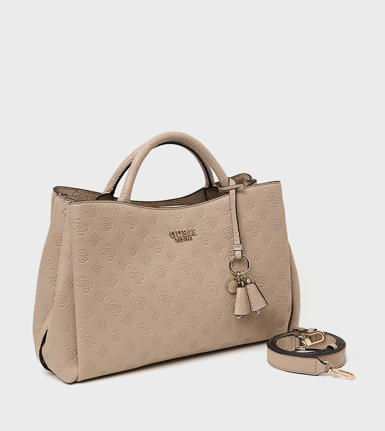 PHOEBE GIRLFRIEND Logo Debossed Handheld Bag