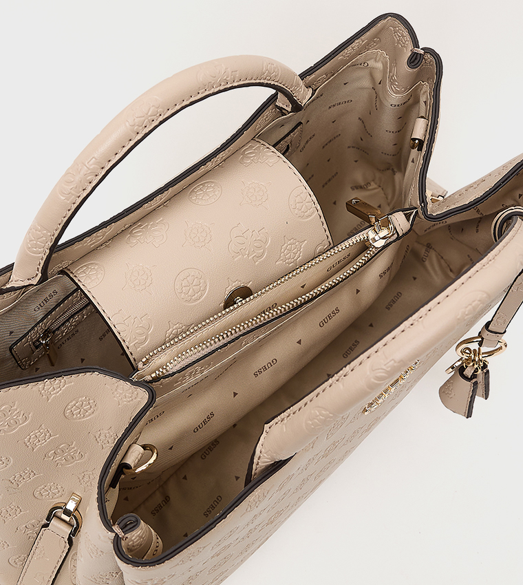 PHOEBE GIRLFRIEND Logo Debossed Handheld Bag