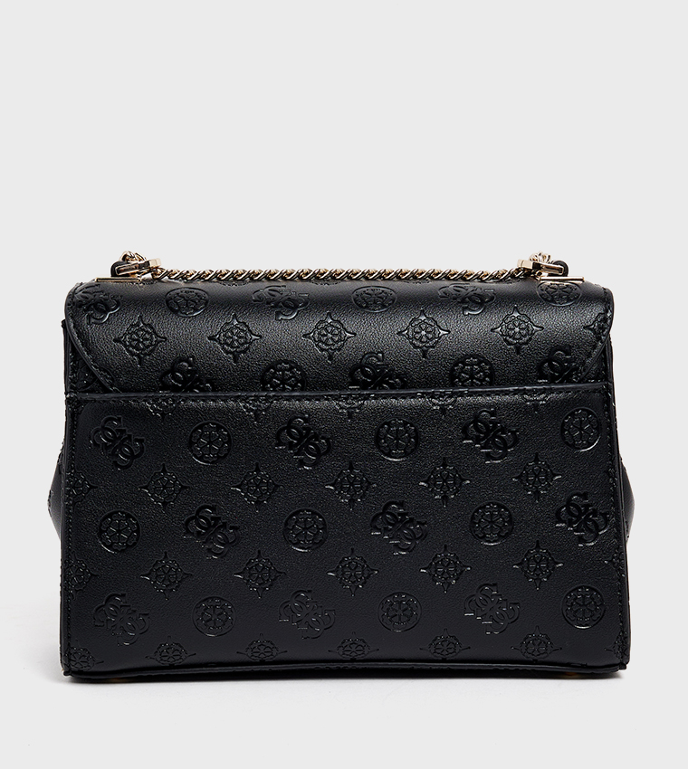 PHOEBE Debossed Flap Convertible Crossbody Bag