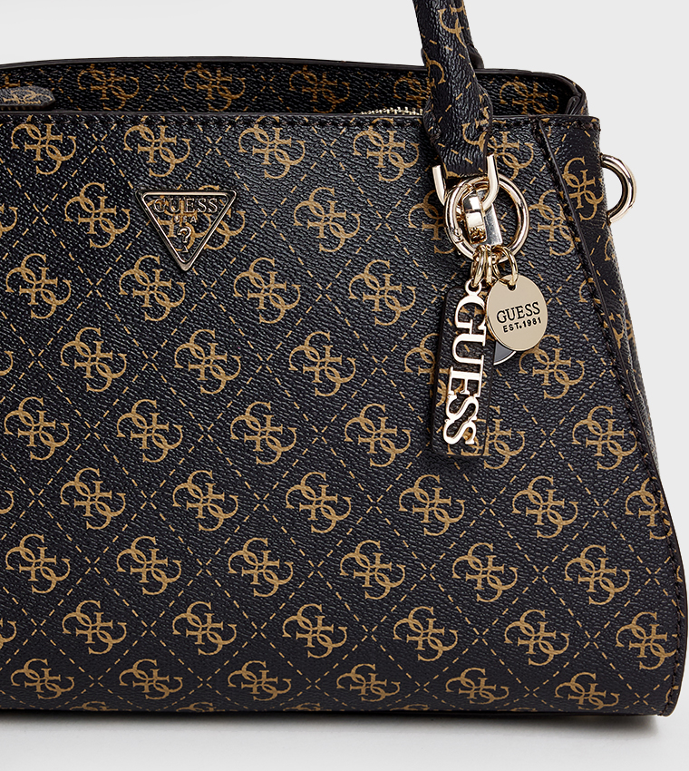 NOELLE II LUXURY Logo Patterned Satchel Bag