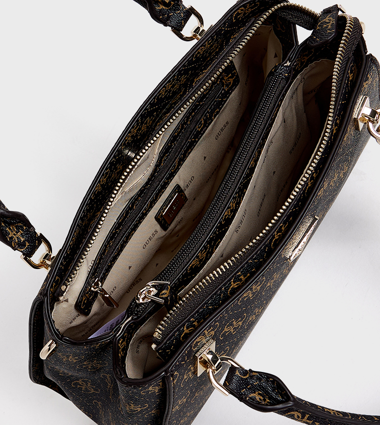 NOELLE II LUXURY Logo Patterned Satchel Bag