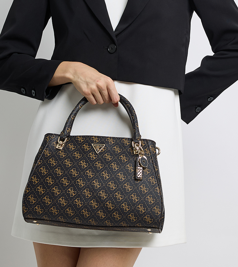 NOELLE II LUXURY Logo Patterned Satchel Bag