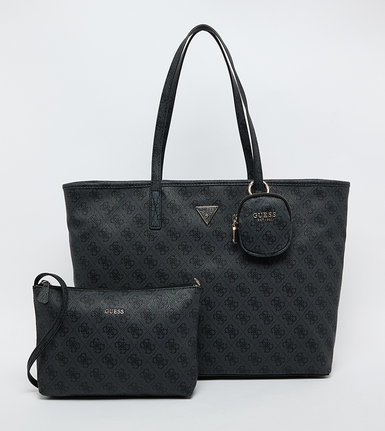 POWER PLAY II Logo Printed Tote Bag Set, Large