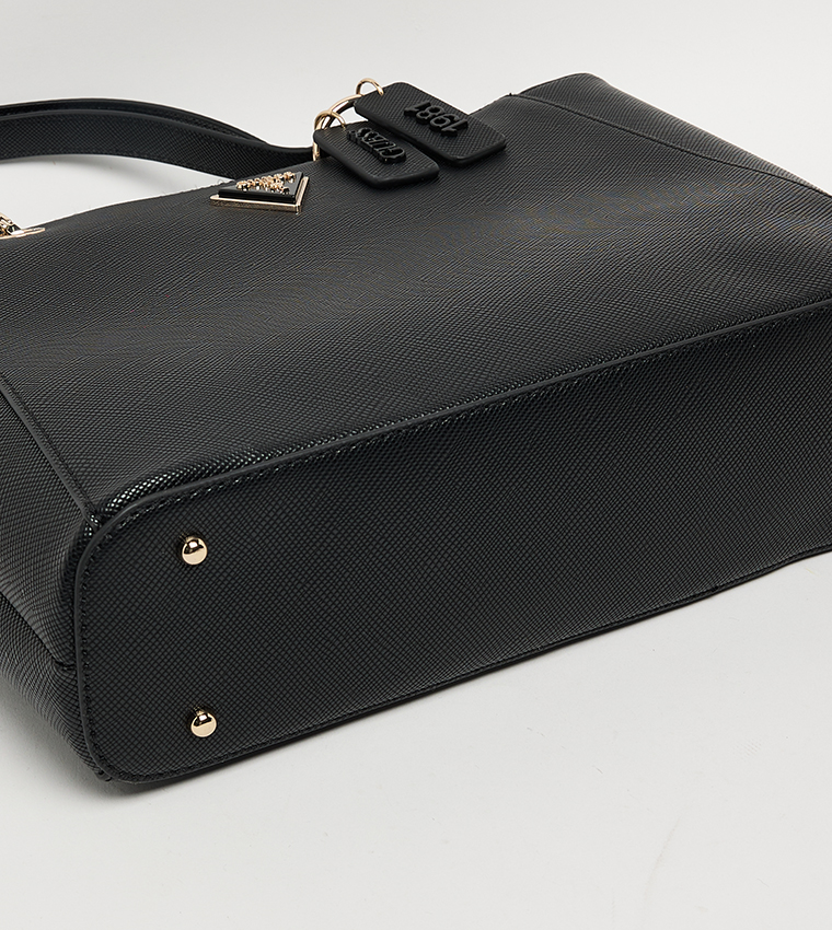 NOELLE II Logo Detail Tote Bag