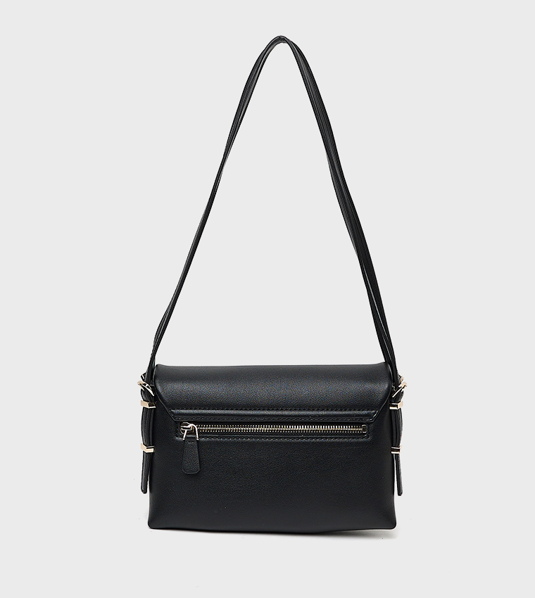 LEFIA Textured Flap Shoulder Bag