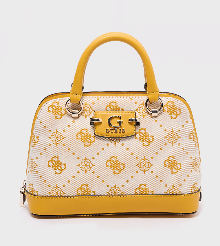 NEDA Logo Patterned Dome Satchel Bag
