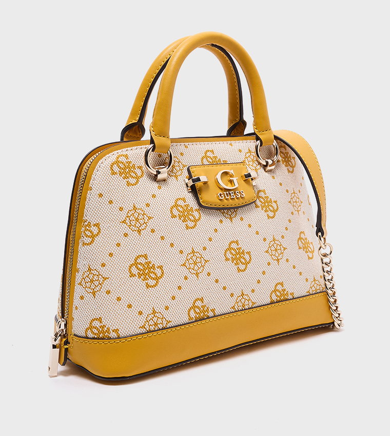NEDA Logo Patterned Dome Satchel Bag