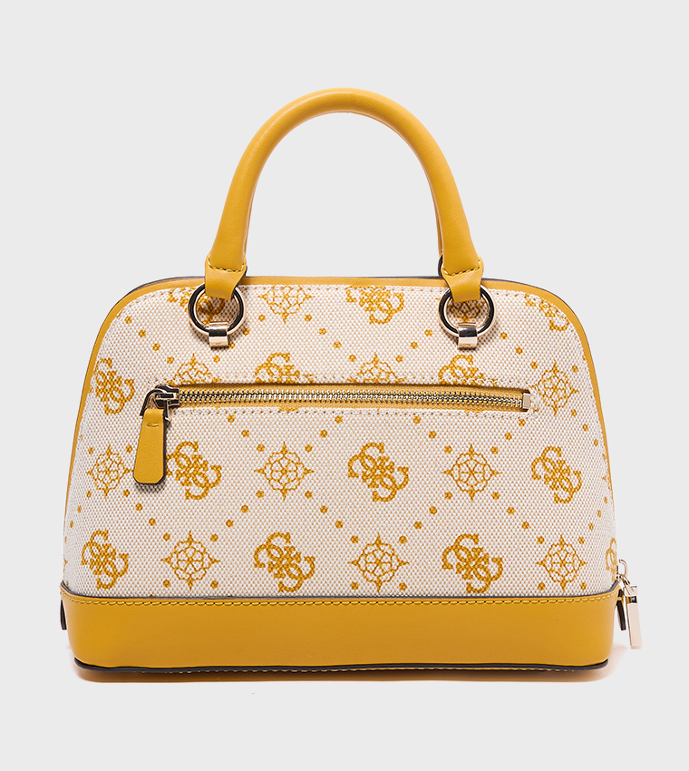 NEDA Logo Patterned Dome Satchel Bag