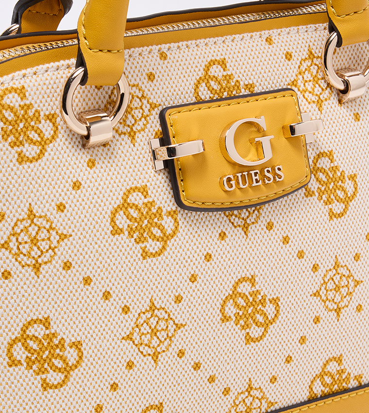 NEDA Logo Patterned Dome Satchel Bag