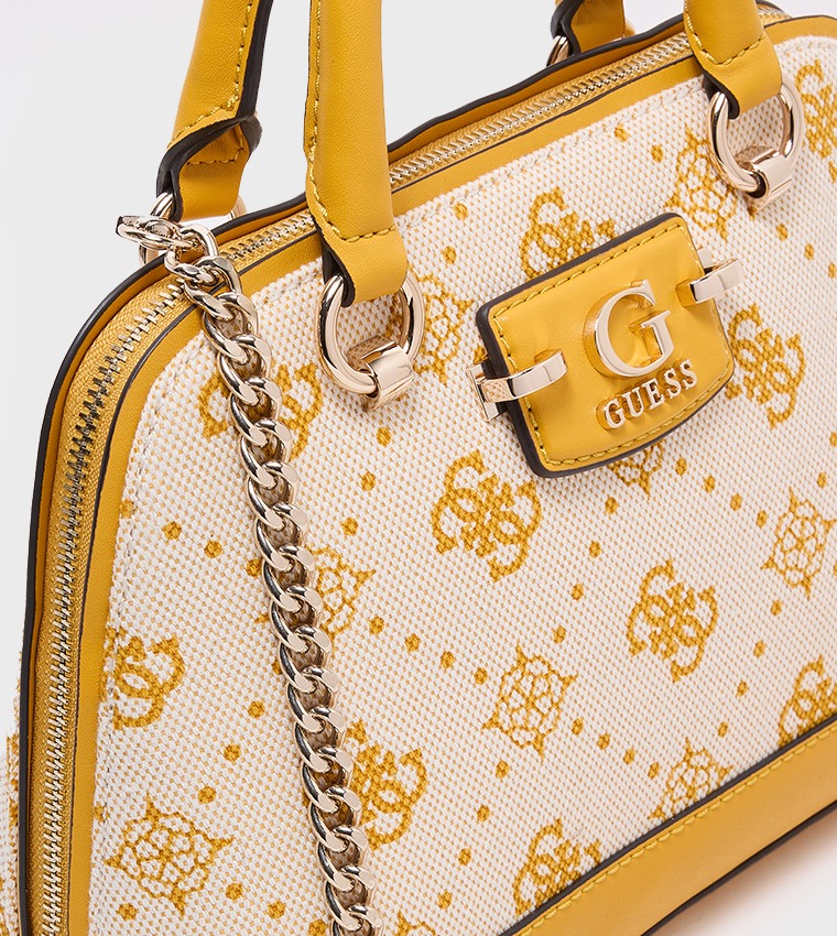 NEDA Logo Patterned Dome Satchel Bag