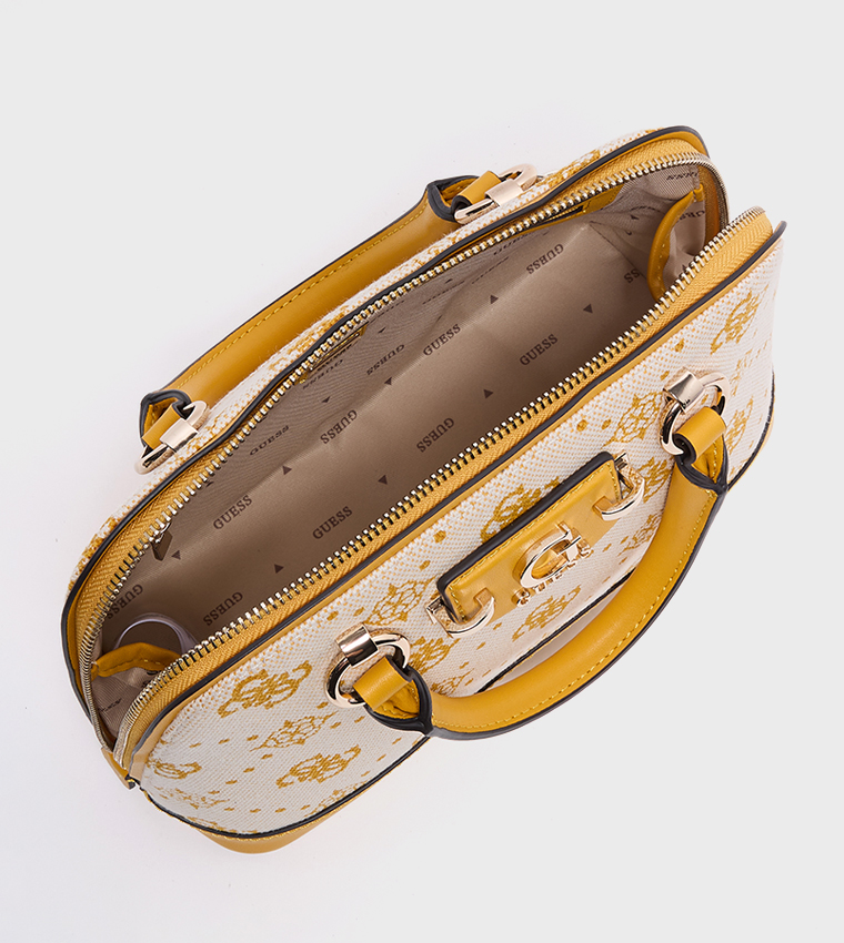 NEDA Logo Patterned Dome Satchel Bag