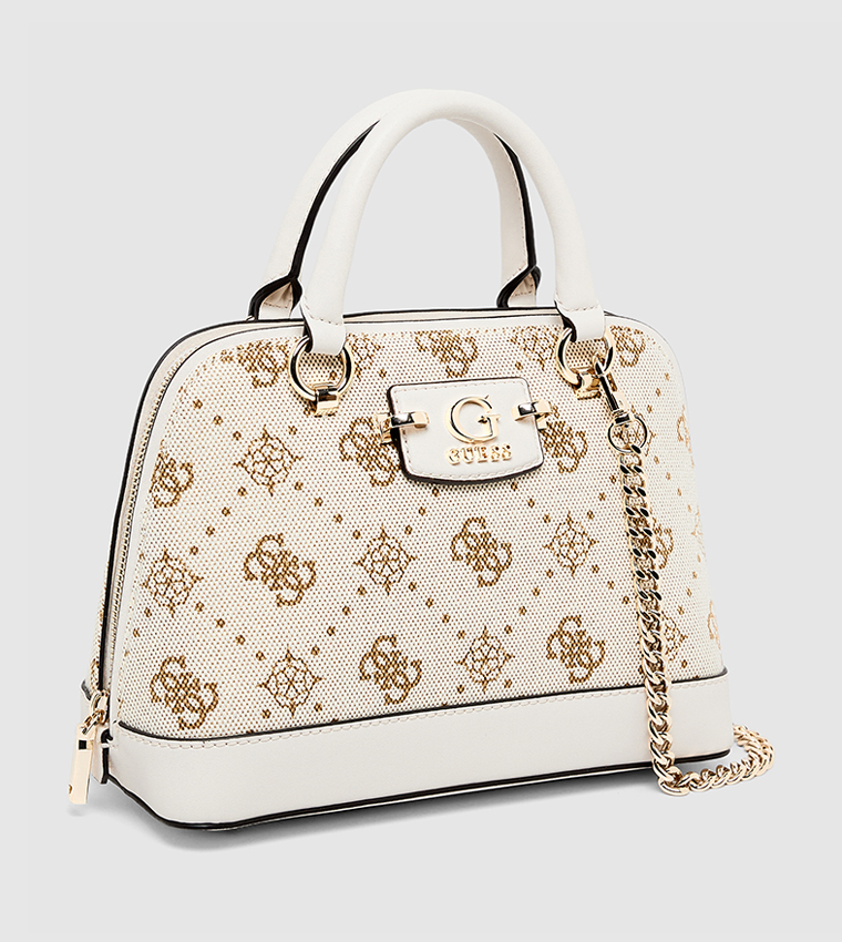 NEDA Monogram Patterned Satchel Bag