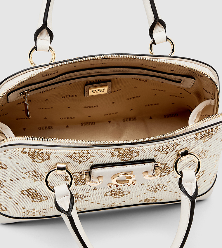 NEDA Monogram Patterned Satchel Bag
