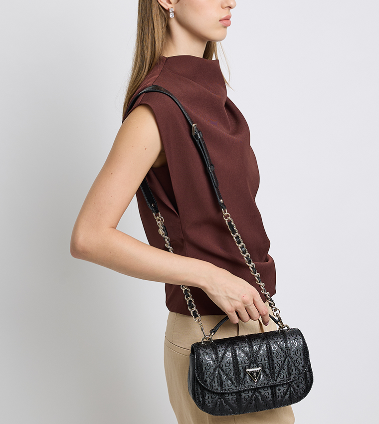 ALDINA Quilted Flap Top Handle Bag