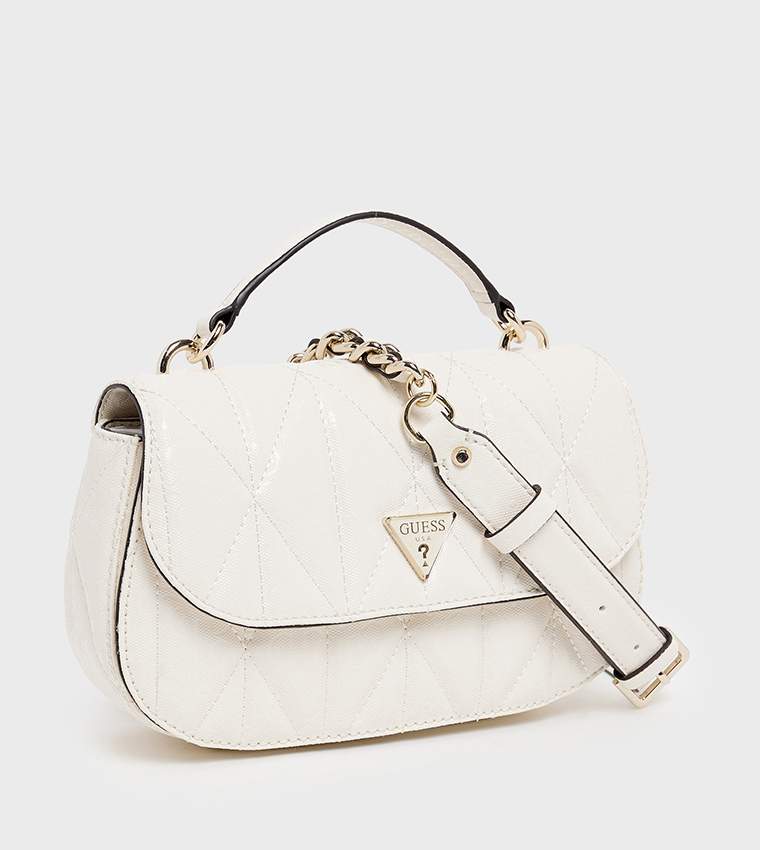 ALDINA Quilted Flap Top Handle Bag