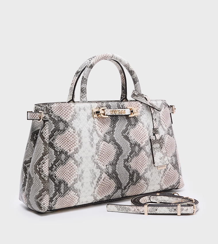 LEFIA LUXURY Snakeskin Satchel Bag