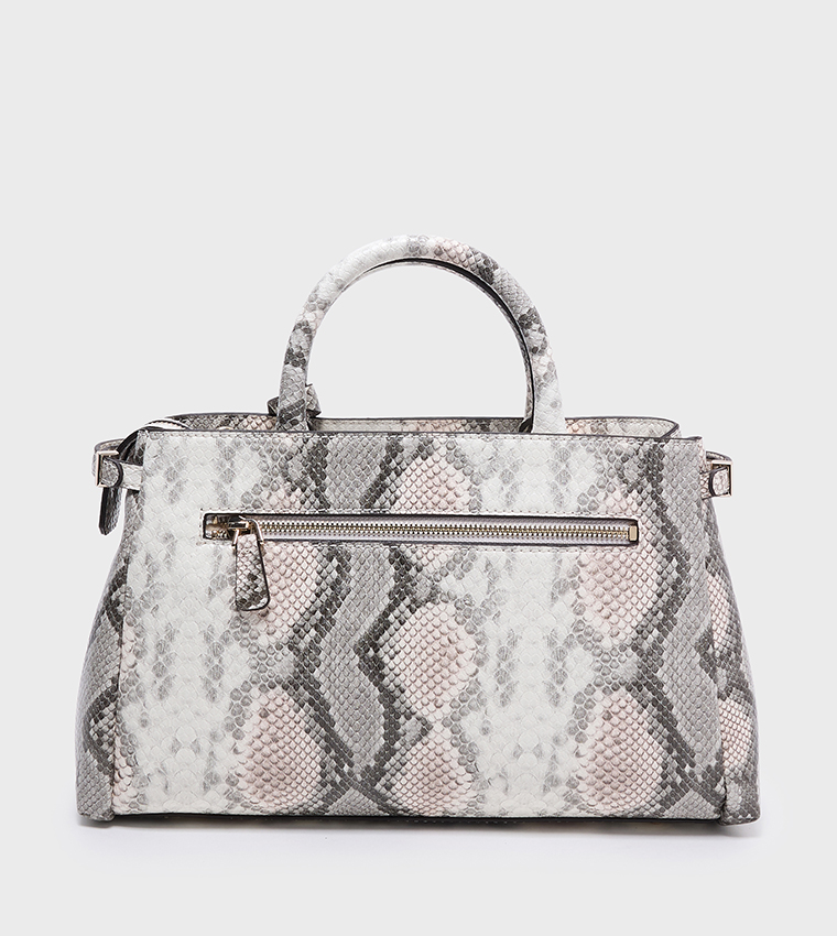 LEFIA LUXURY Snakeskin Satchel Bag