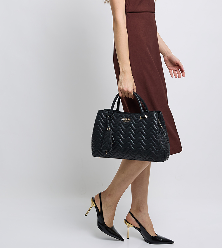 MELISANDRA Quilted Satchel Bag