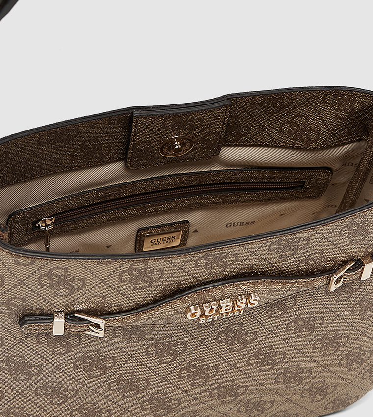 KATYA Monogram Patterned Shoulder Bag