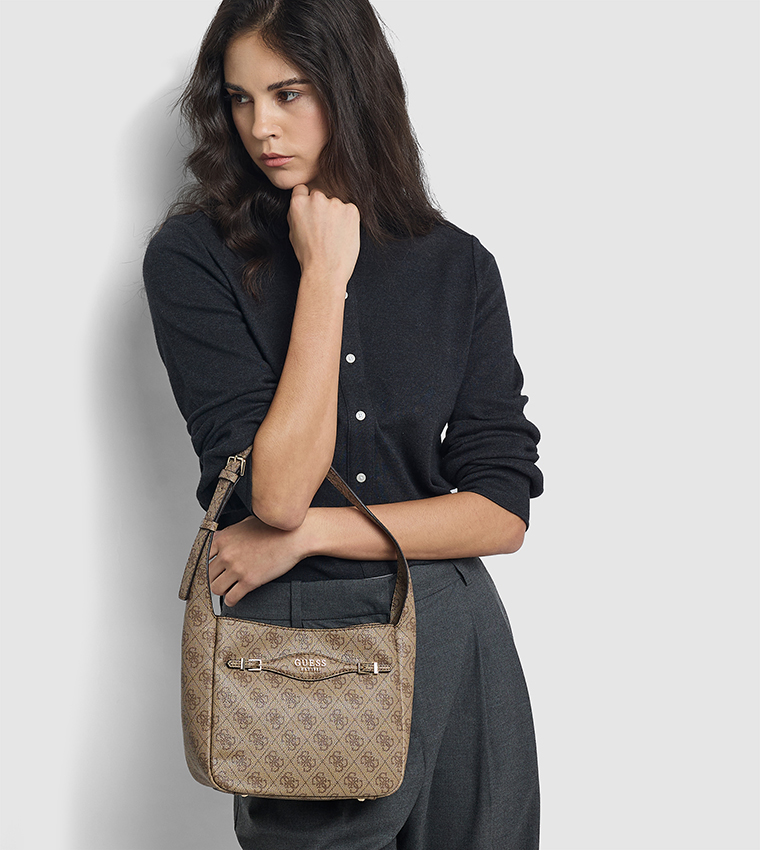 KATYA Monogram Patterned Shoulder Bag