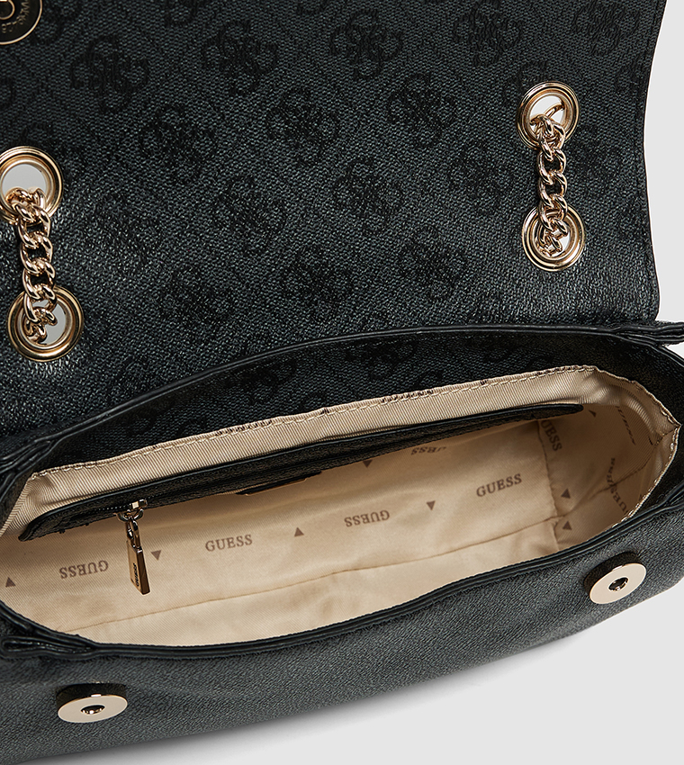 KATYA Monogram Patterned Convertible Shoulder Bag