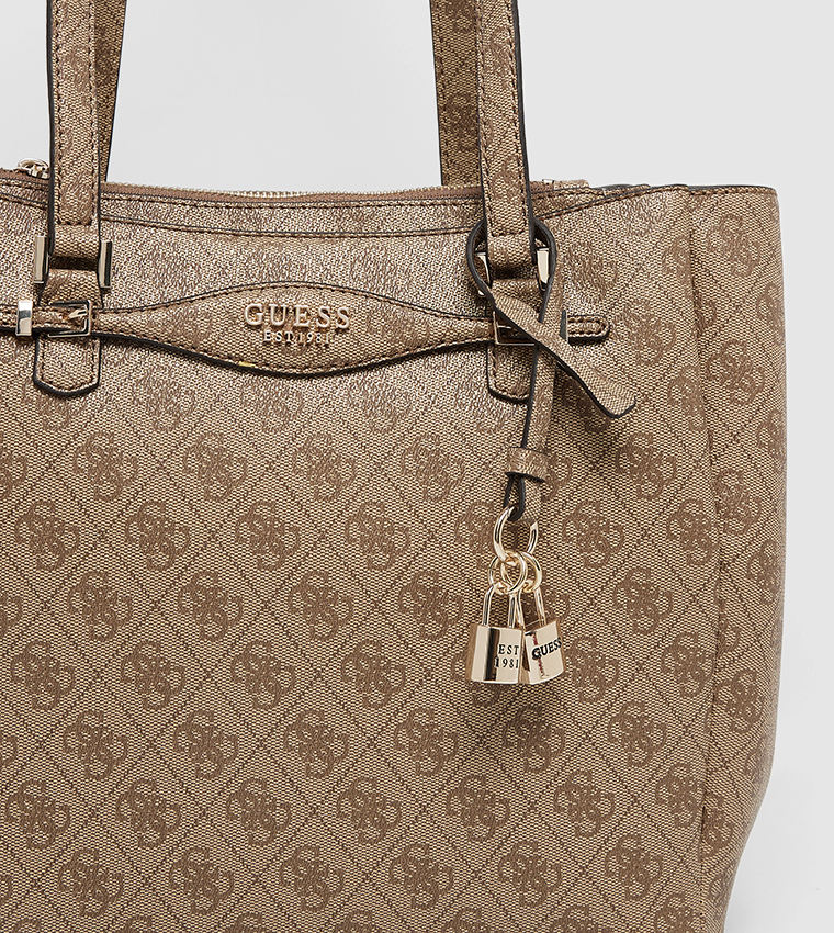 KATYA Monogram Patterned Shoulder Bag