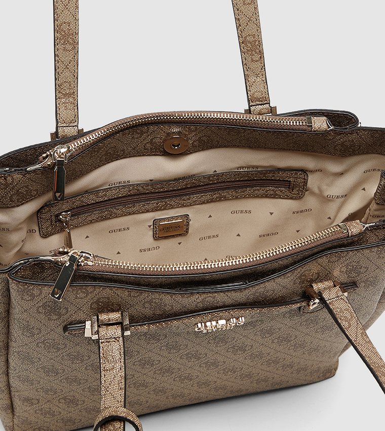 KATYA Monogram Patterned Shoulder Bag