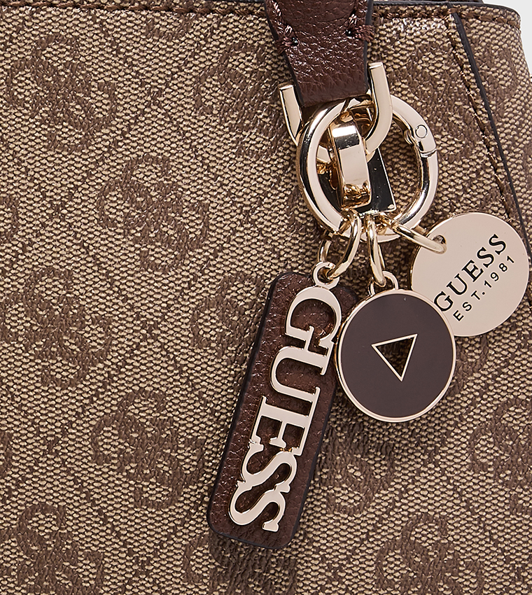NOELLE II LUXURY Logo Patterned Satchel Bag
