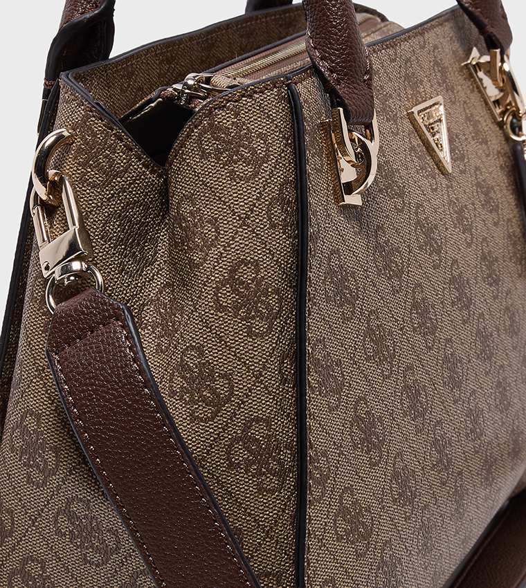 NOELLE II LUXURY Logo Patterned Satchel Bag