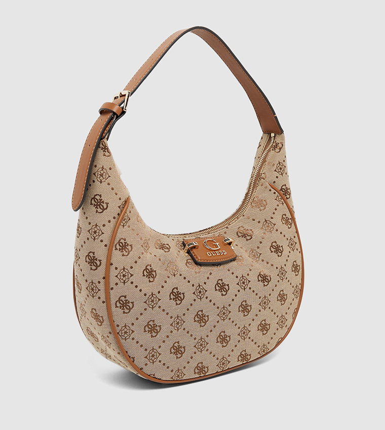 NEDA Monogram Patterned Hobo Bag