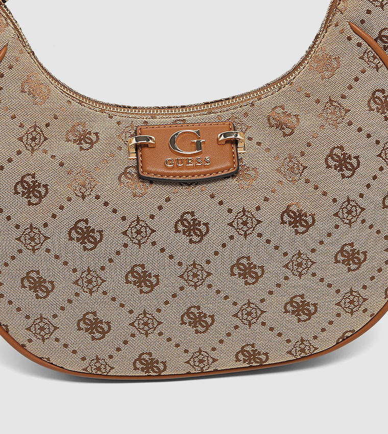 NEDA Monogram Patterned Hobo Bag