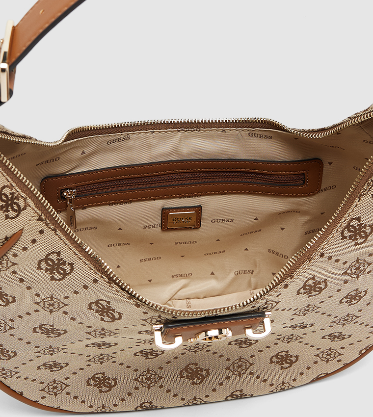 NEDA Monogram Patterned Hobo Bag