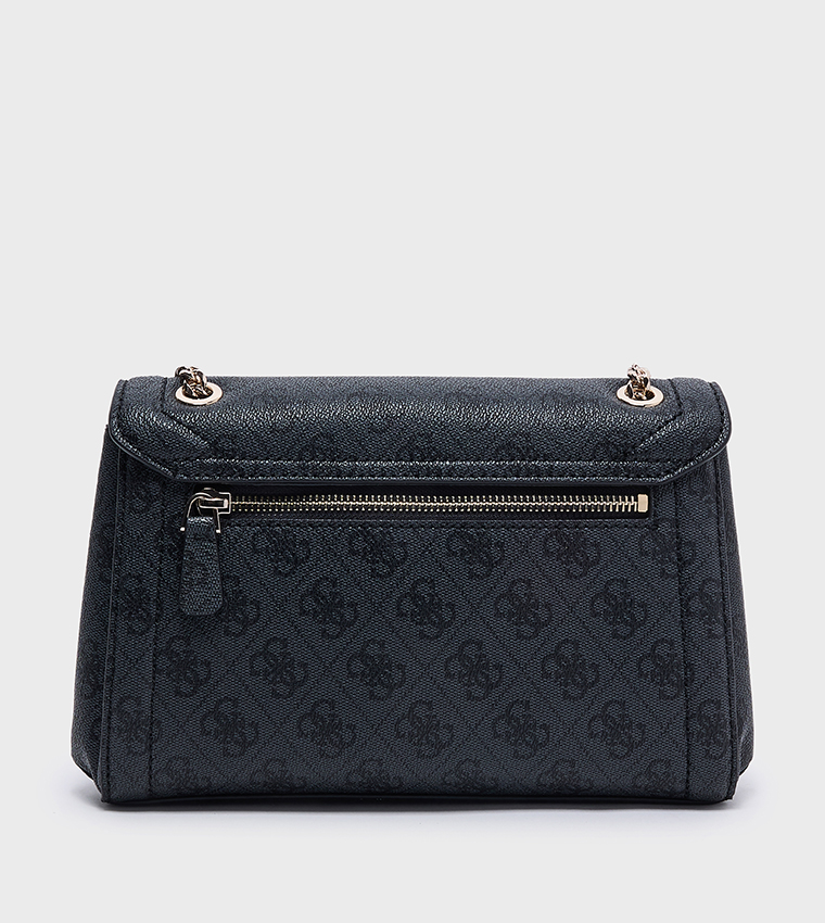 NOELLE II Logo Patterned Flap Convertible Crossbody Bag