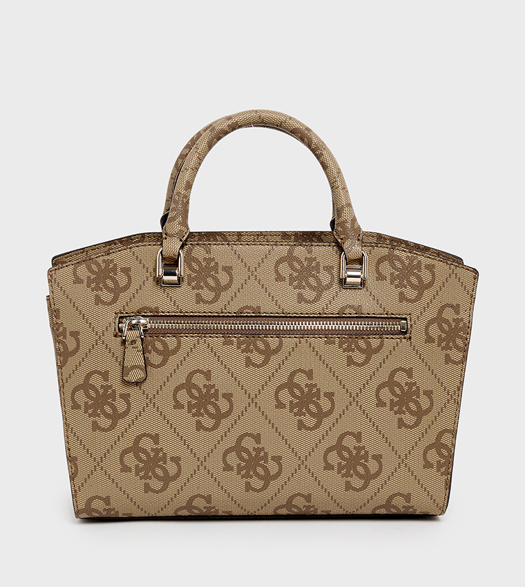 QUEENSLAND LUXURY Logo Patterned Tote Bag