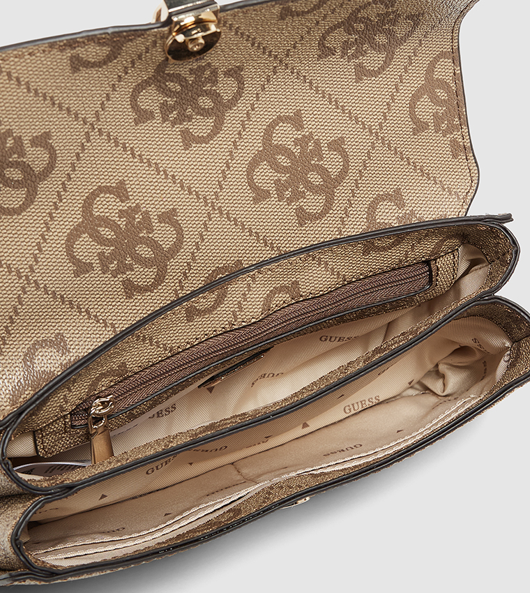 QUEENSLAND Monogram Patterned Top Handle Bag