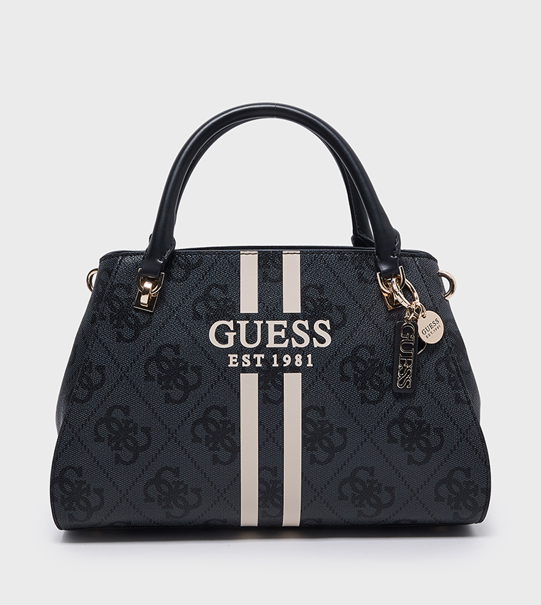 NOELLE II LUXURY Logo Patterned Satchel Bag