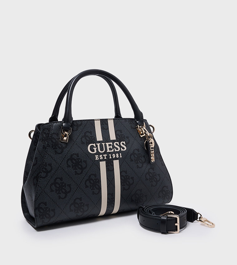 NOELLE II LUXURY Logo Patterned Satchel Bag