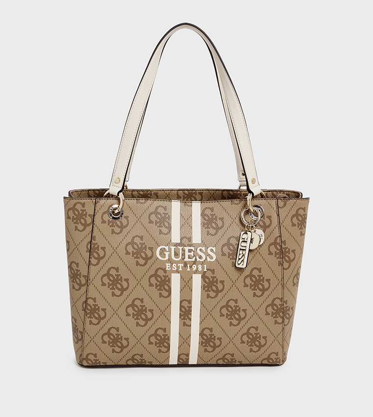 NOELLE II Logo Patterned Tote Bag